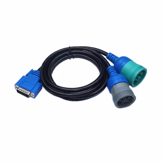 Cable universal J1939 de 9 pines Eld a Micro Fit de 6 pines con soportes y cable Y fusible